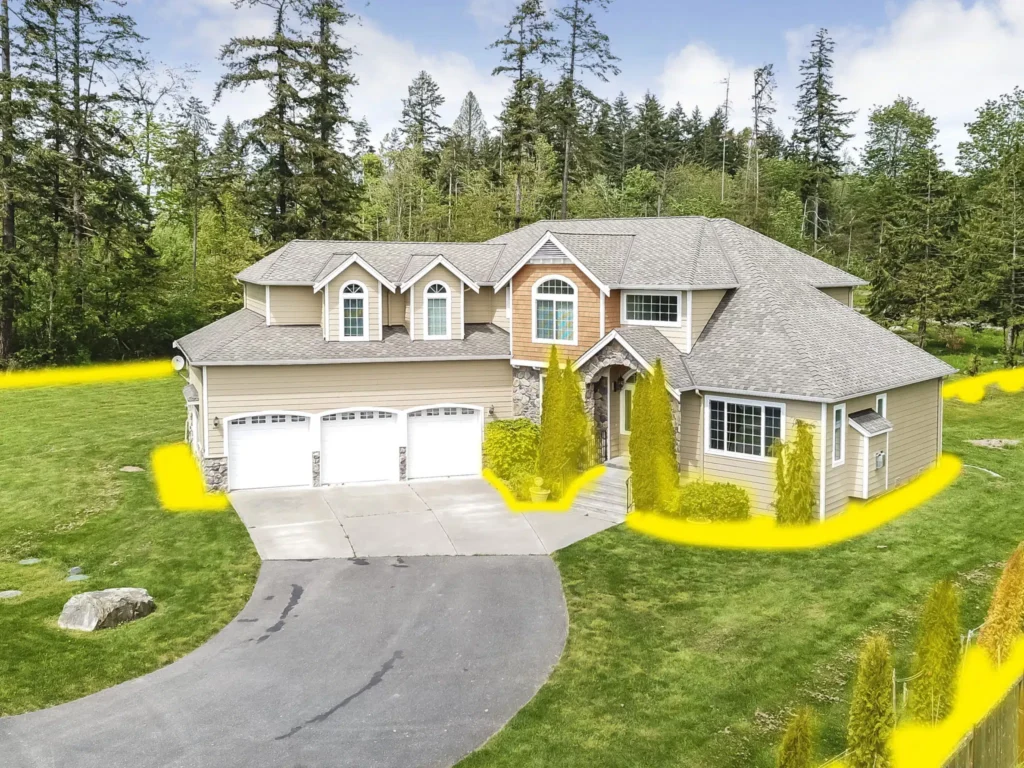 defensible space home areas highlighted