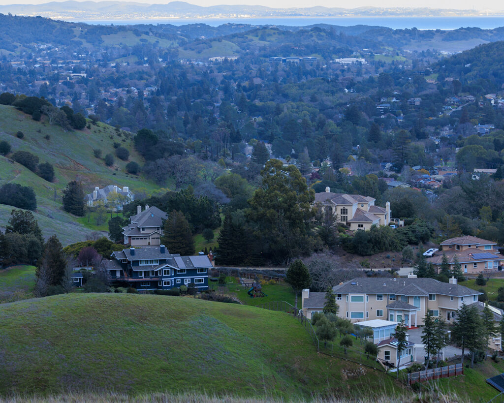 marin county california bay area homes hills